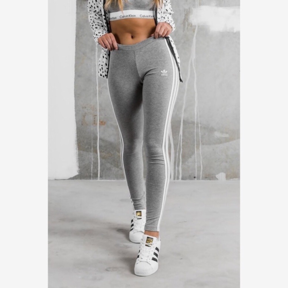 Light Grey Adidas Leggings